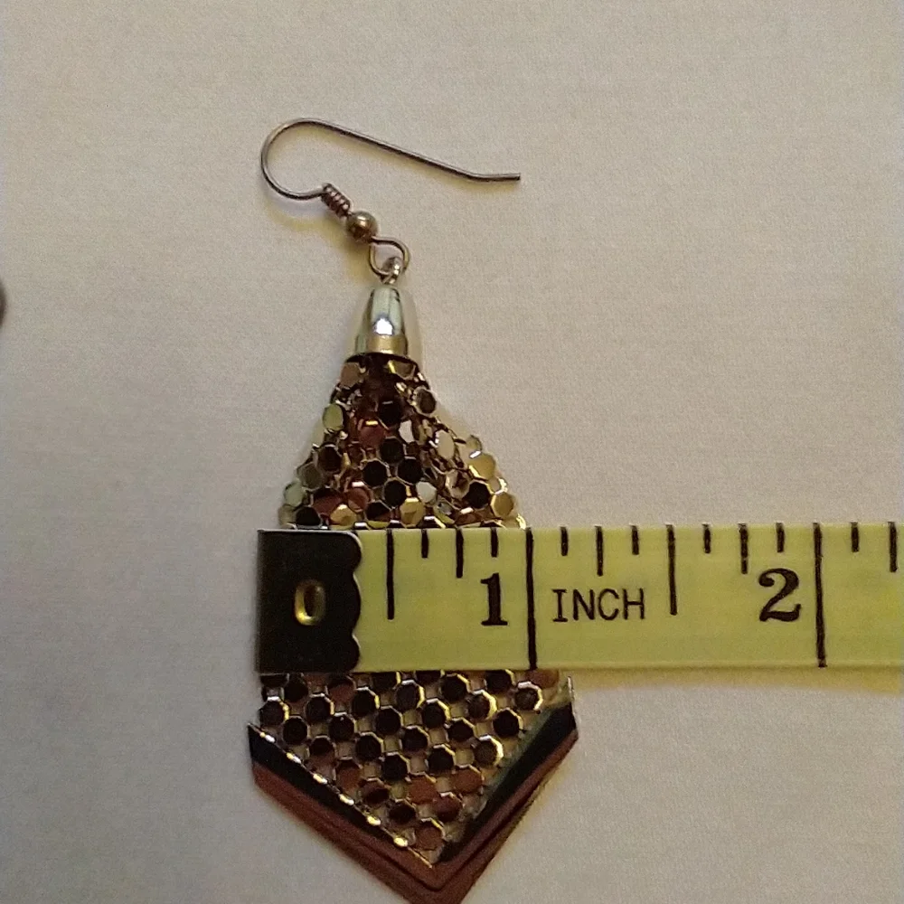 Whiting and Davis mesh earrings - Picture 9 of 14